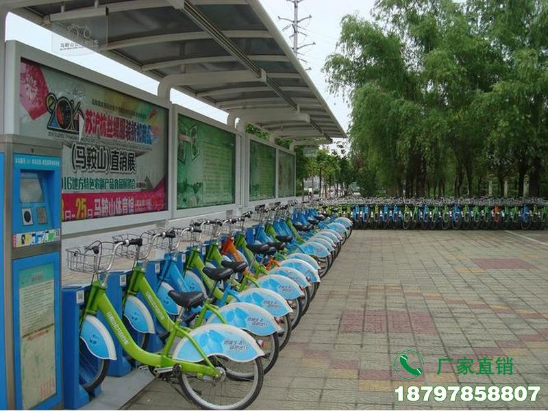 定边县智能共享自行车停放棚